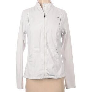 Asics white track jacket women